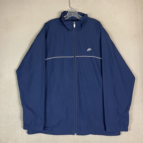 Nike Sportswear Jacket Mens XXL Blue Vintage Track Suit Full Zip Jacket Y2K - Picture 1 of 14